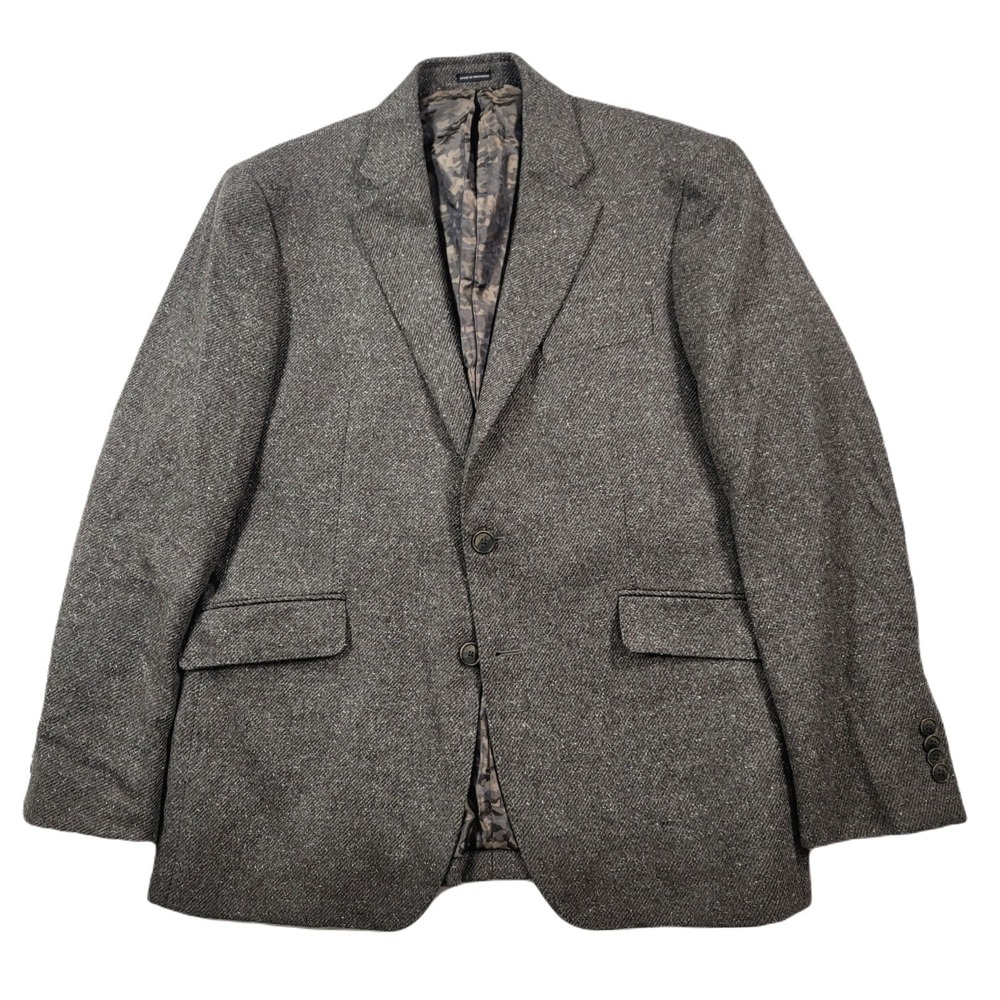 Joseph Abboud Blazer Mens 42R Brown Pattern Wool Silk Italian Fabric Sport Coat‎